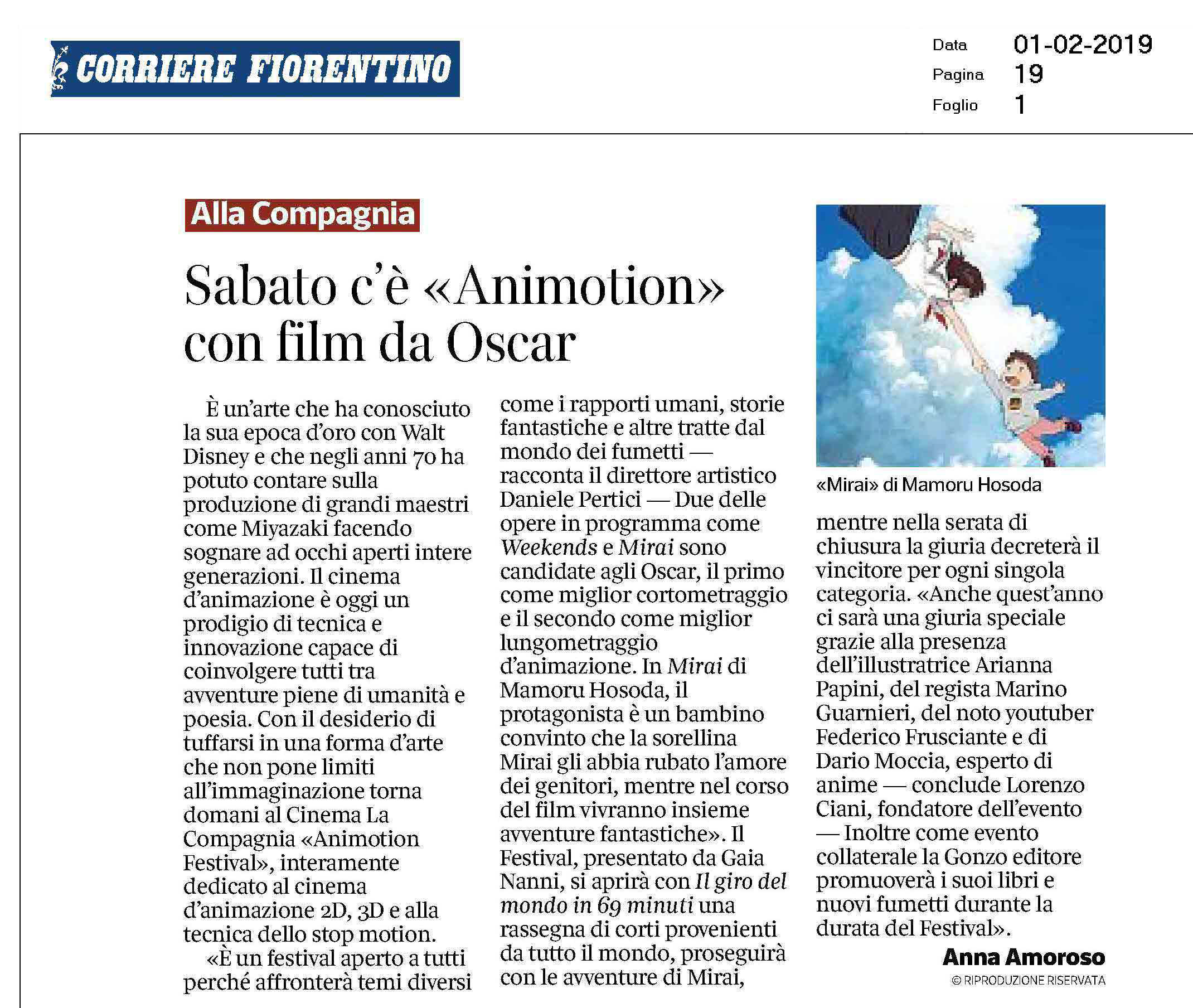corriere fiorentino 2019